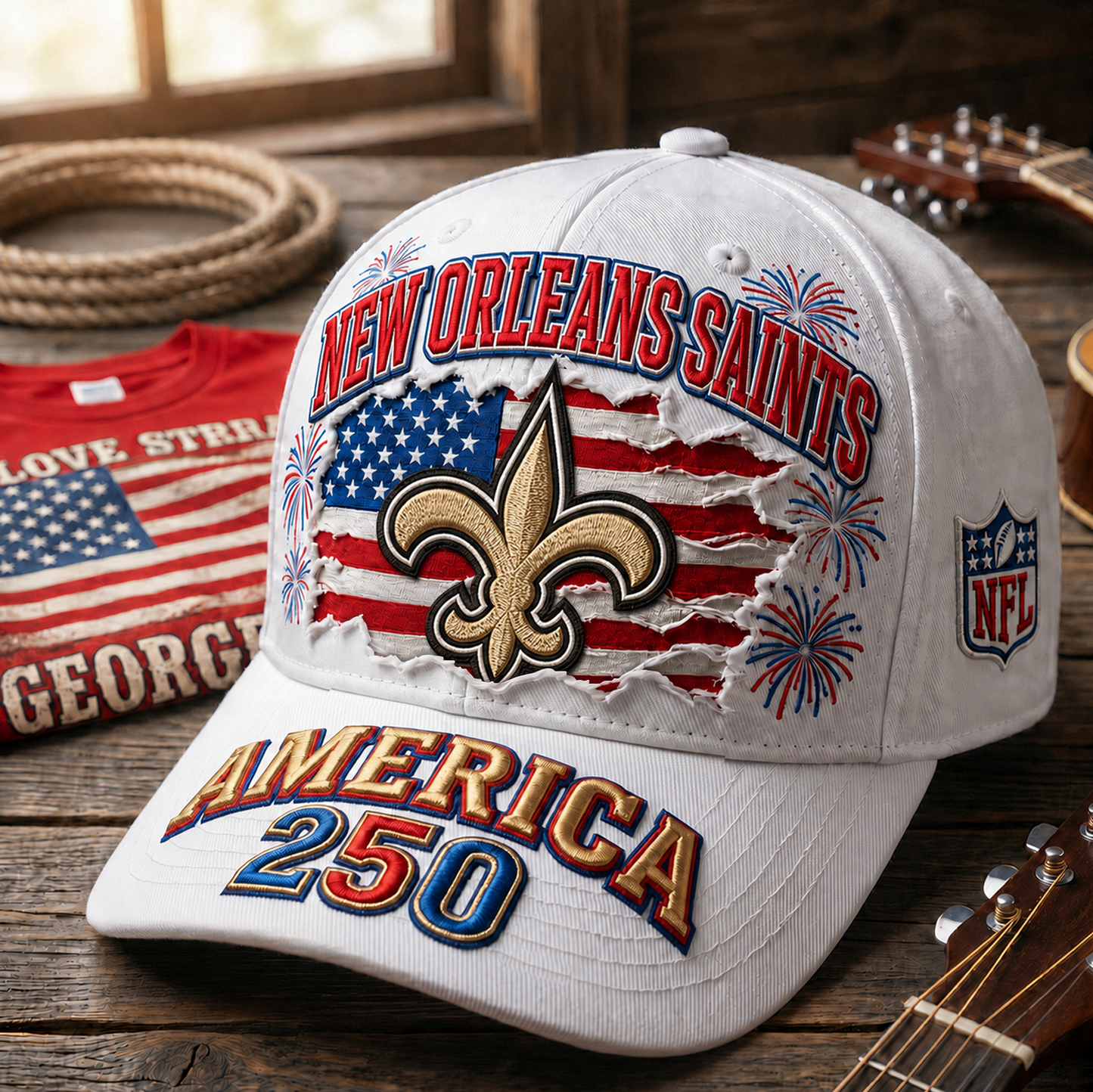NO x NFL Premium Cap 250 Years Anniversary Of Freedom 0107