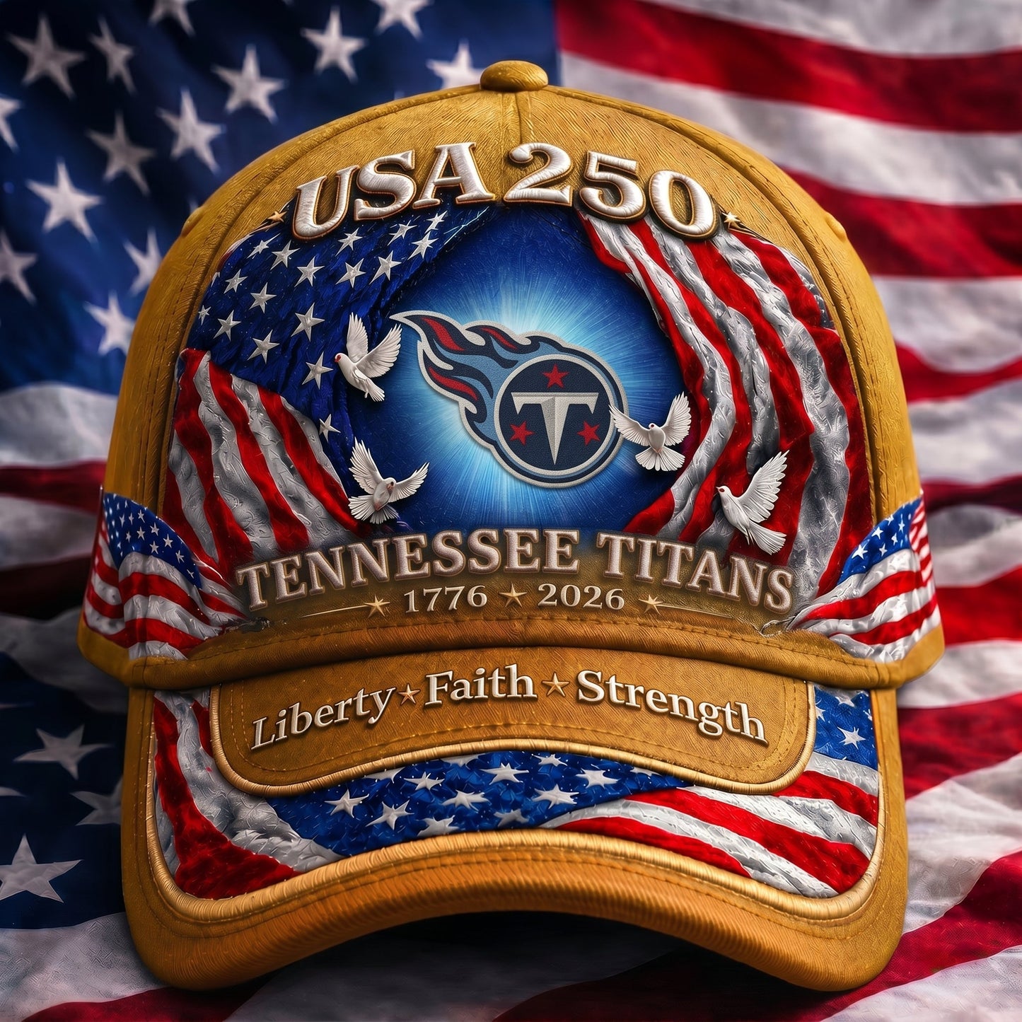 Premium NFL x TT 250 Years Anniversary Of Freedom Cap 220626