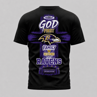 BAL x NFL Faith Family Team Pride 3D T-Shirt 0207