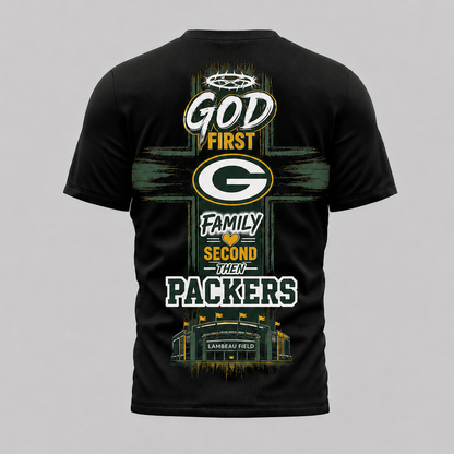 GB x NFL Faith Family Team Pride 3D T-Shirt 0207