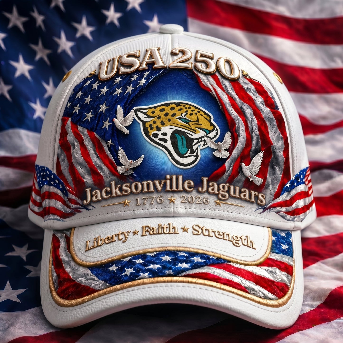 Premium NFL x JJ 250 Years  Anniversary Of Freedom  Cap 220626