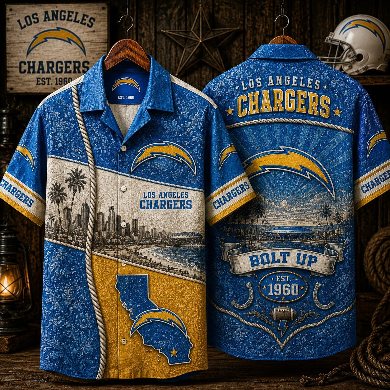 LAC x NFL Hawaiian Shirt 1906