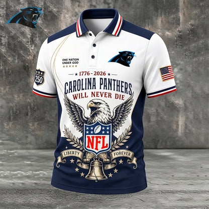 PREMIUM NFL x CAR EXCLUSIVE 250 Years Anniversary Of Freedom POLO SHIRT 290626