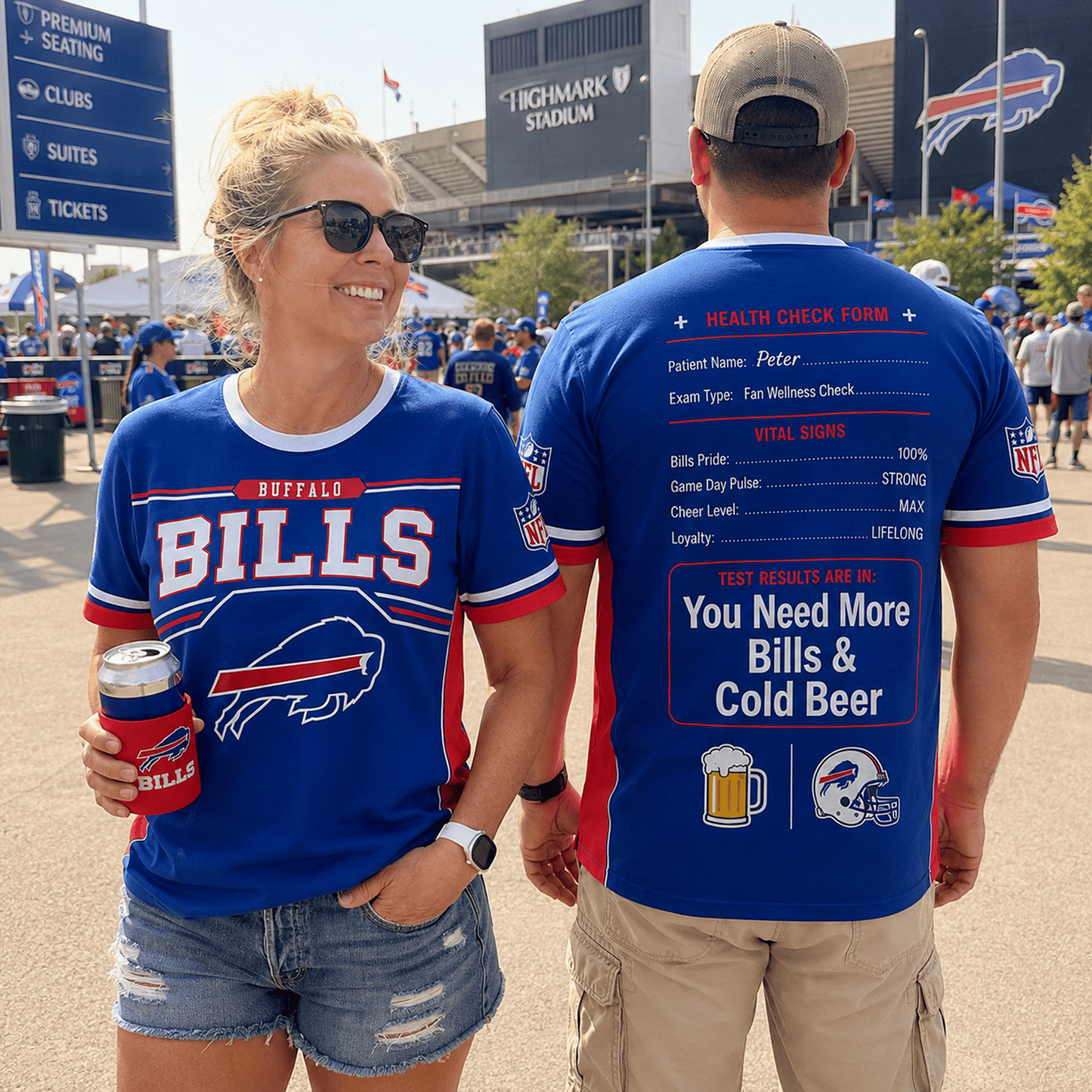 Premium NFL x BUF Funny Personalized Health Check Form 3D Shirt Football Enthusiasts 040726