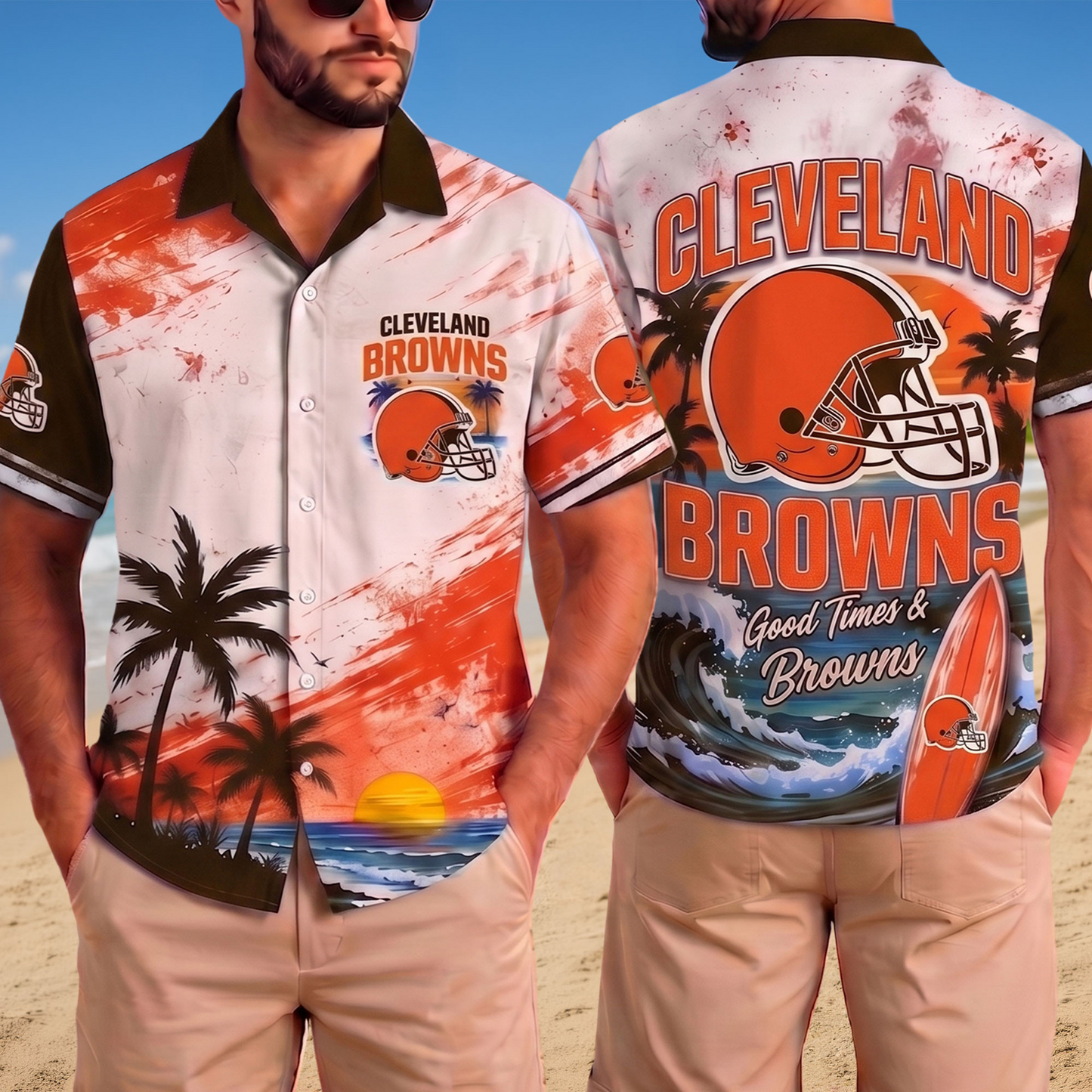 Premium NFL x CLE Hawaiian Shirt 020726